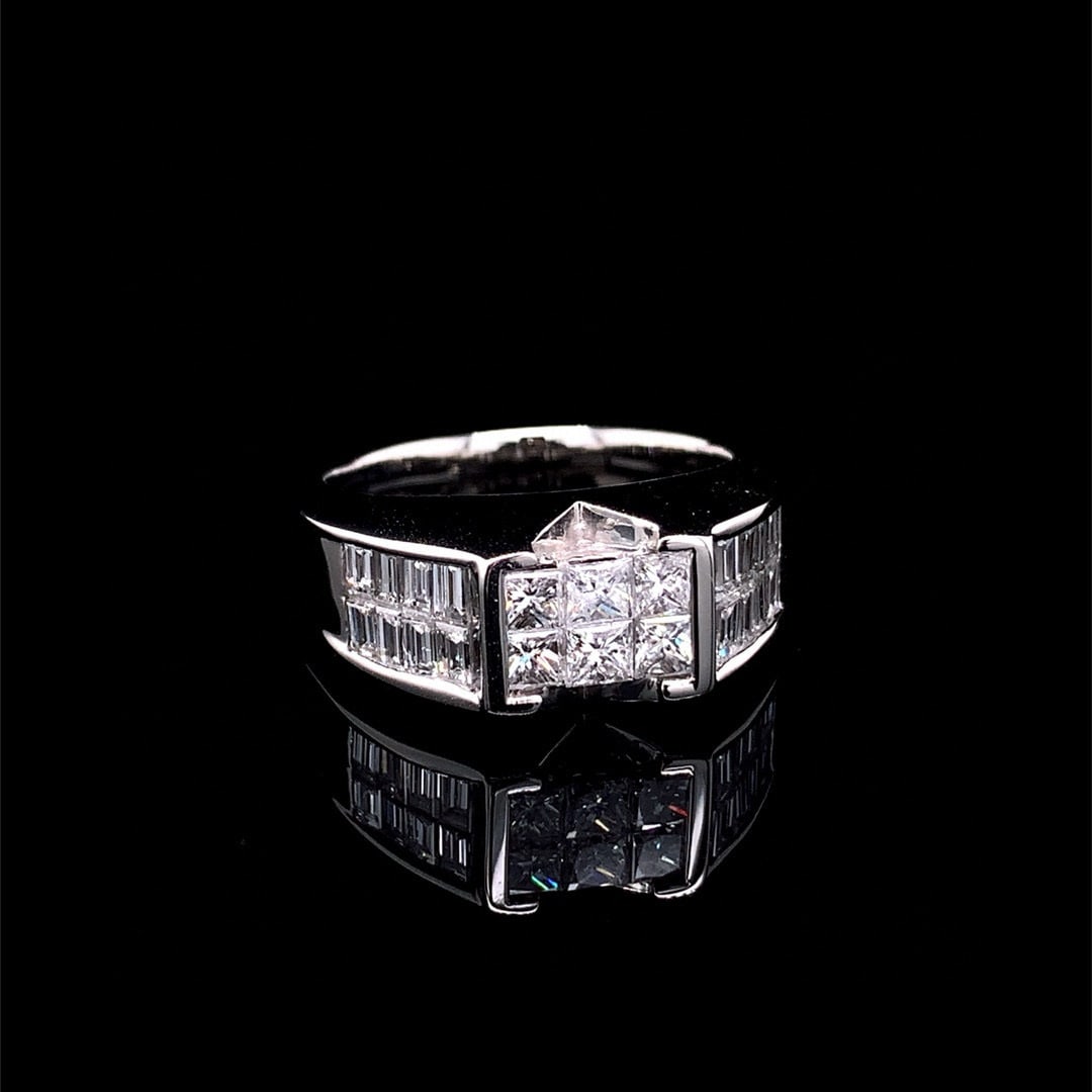 14k Gold 1.02 Ct Natural H Diamond Ring - 4