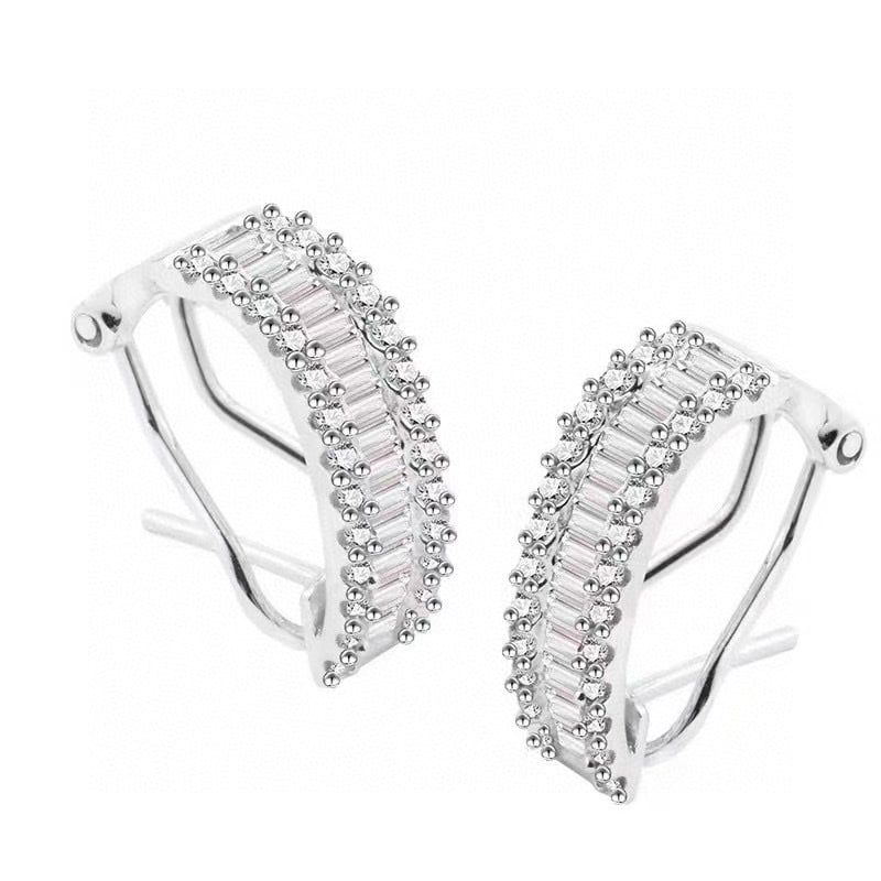 14k Gold 0.74 Ctw Natural H Diamond Earrings - 3