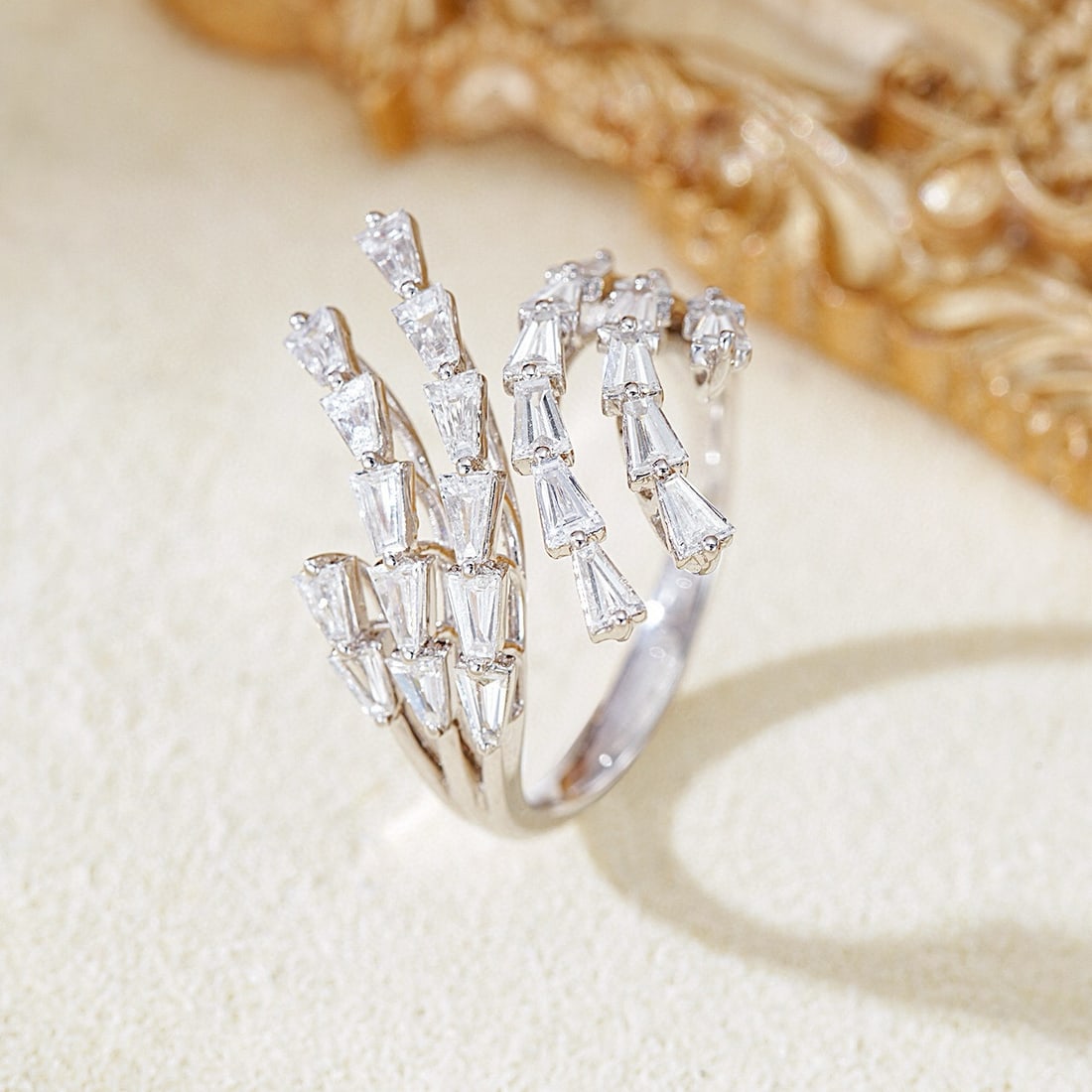 14k Gold 1.07 Ct Natural H Diamond Ring - 2