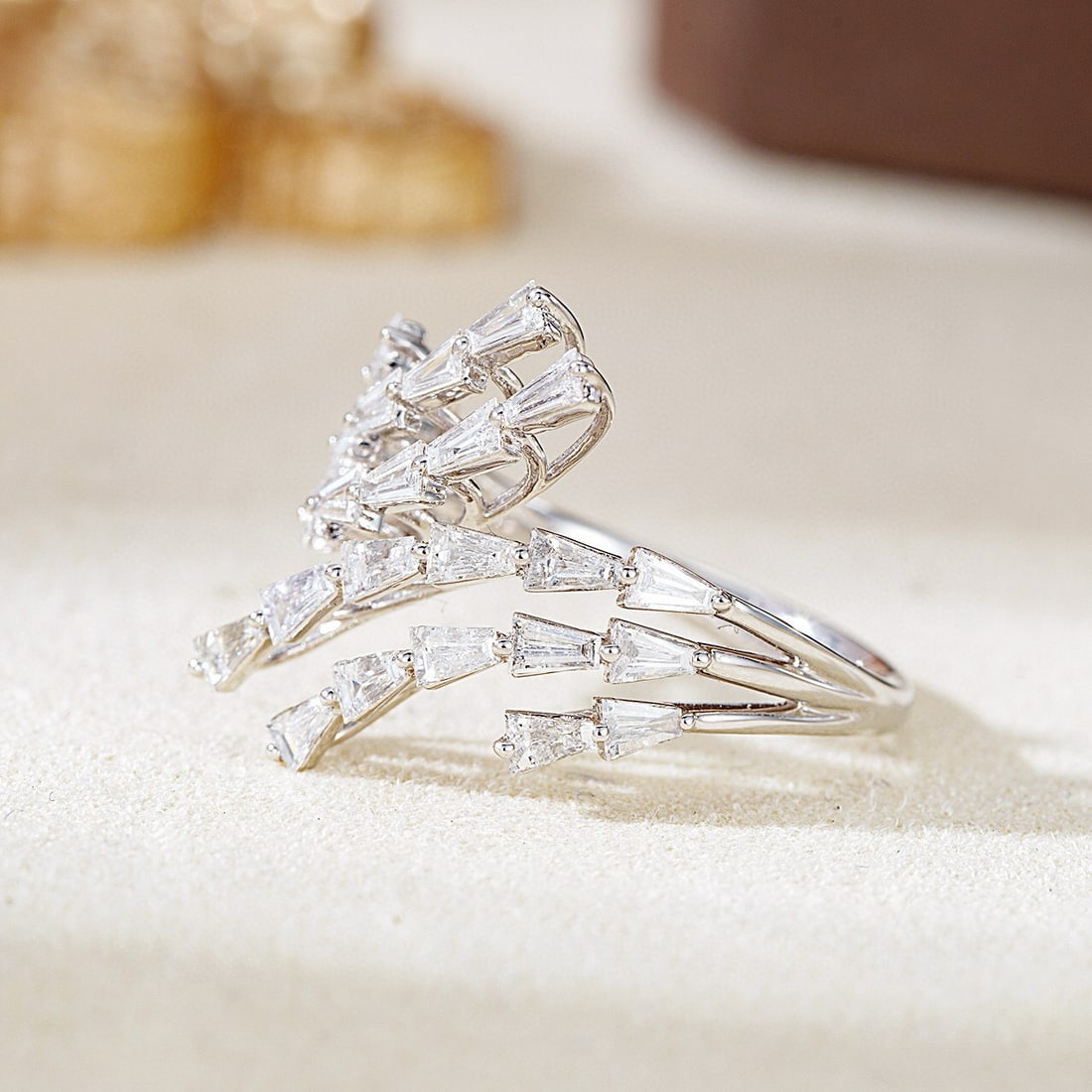 14k Gold 1.07 Ct Natural H Diamond Ring - 3