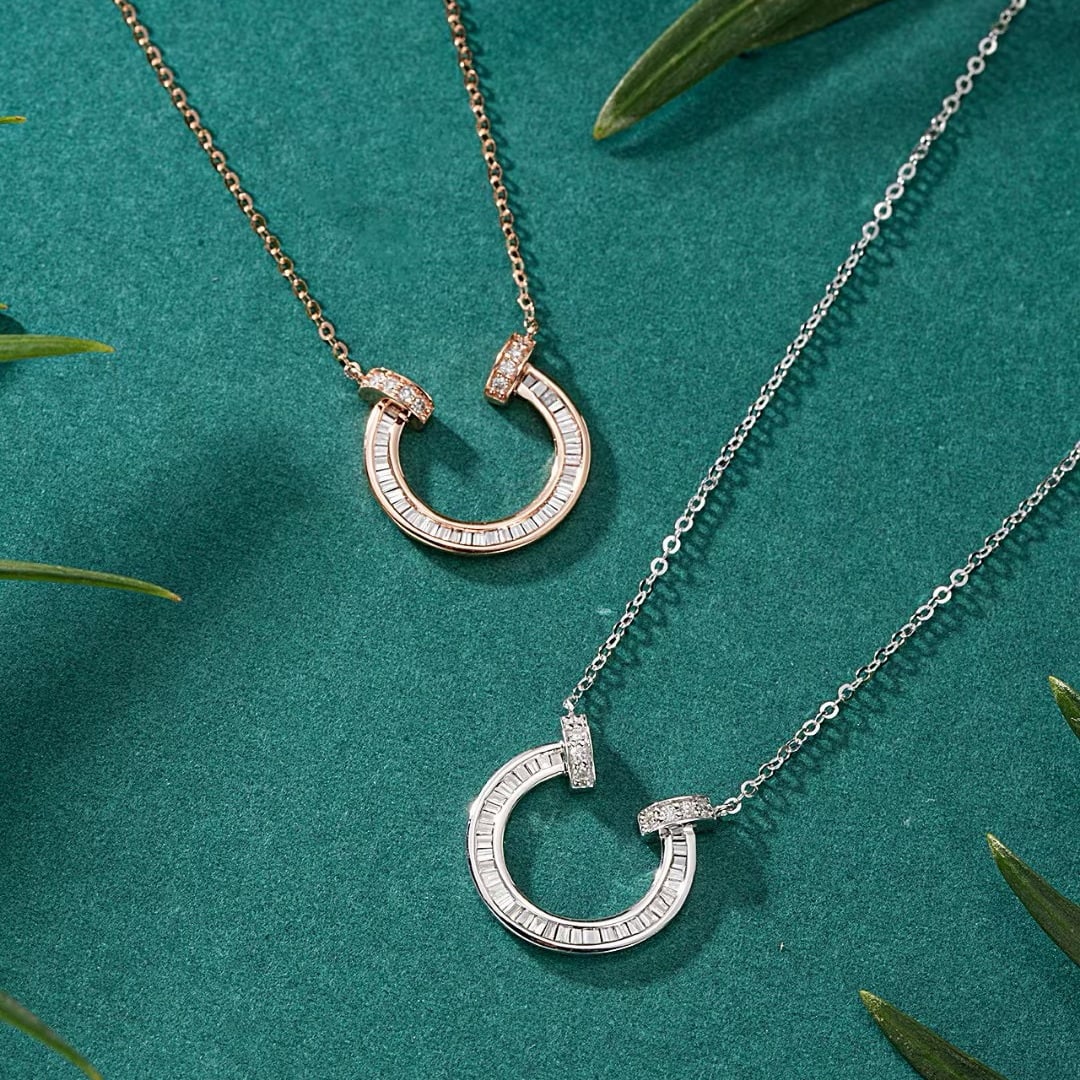 14k Gold 0.27 Ctw Natural H Diamond Necklace - 4