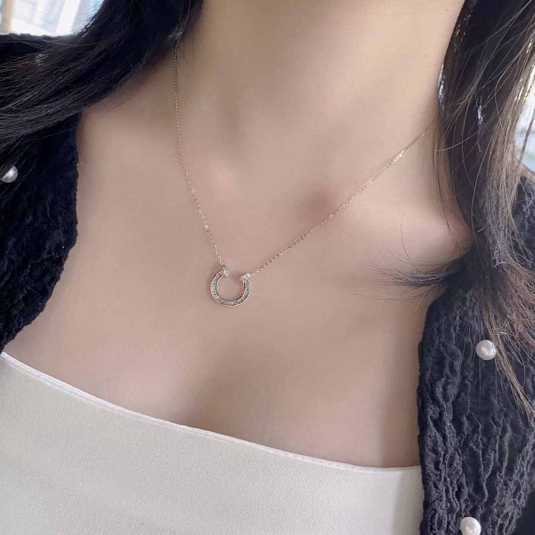 14k Gold 0.27 Ctw Natural H Diamond Necklace - 5