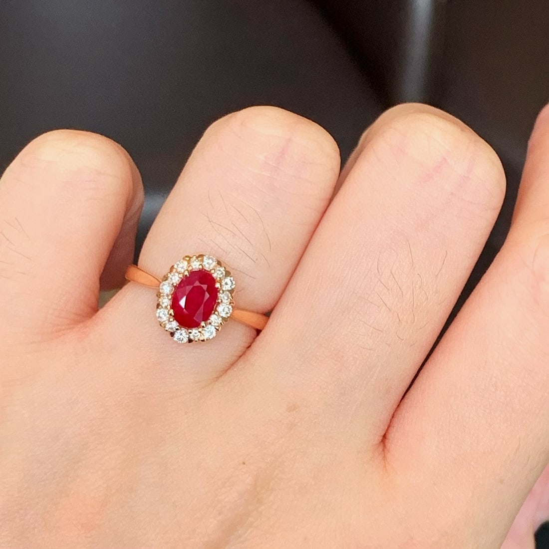 14k Gold 1.38 Ctw Natural Ruby & Diamond Ring - 3