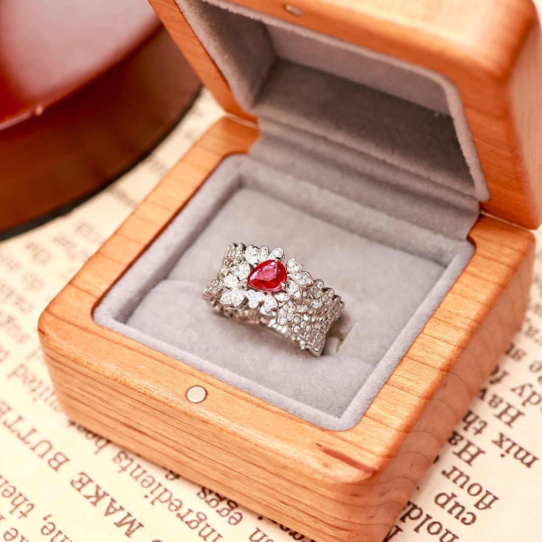 14k Gold 1.09 Ctw Natural Ruby & Diamond Ring - 2