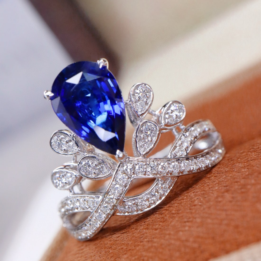 14k Gold 1.91 Ctw Natural Sapphire & Diamond Ring - 2
