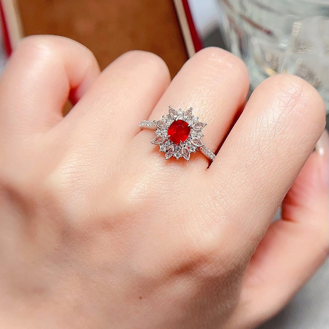 14k Gold 1.27 Ctw Natural Ruby & Diamond Ring - 5