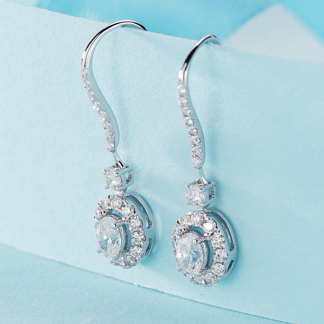 14k Gold 1.06 Ctw Natural H Diamond Earrings - 3