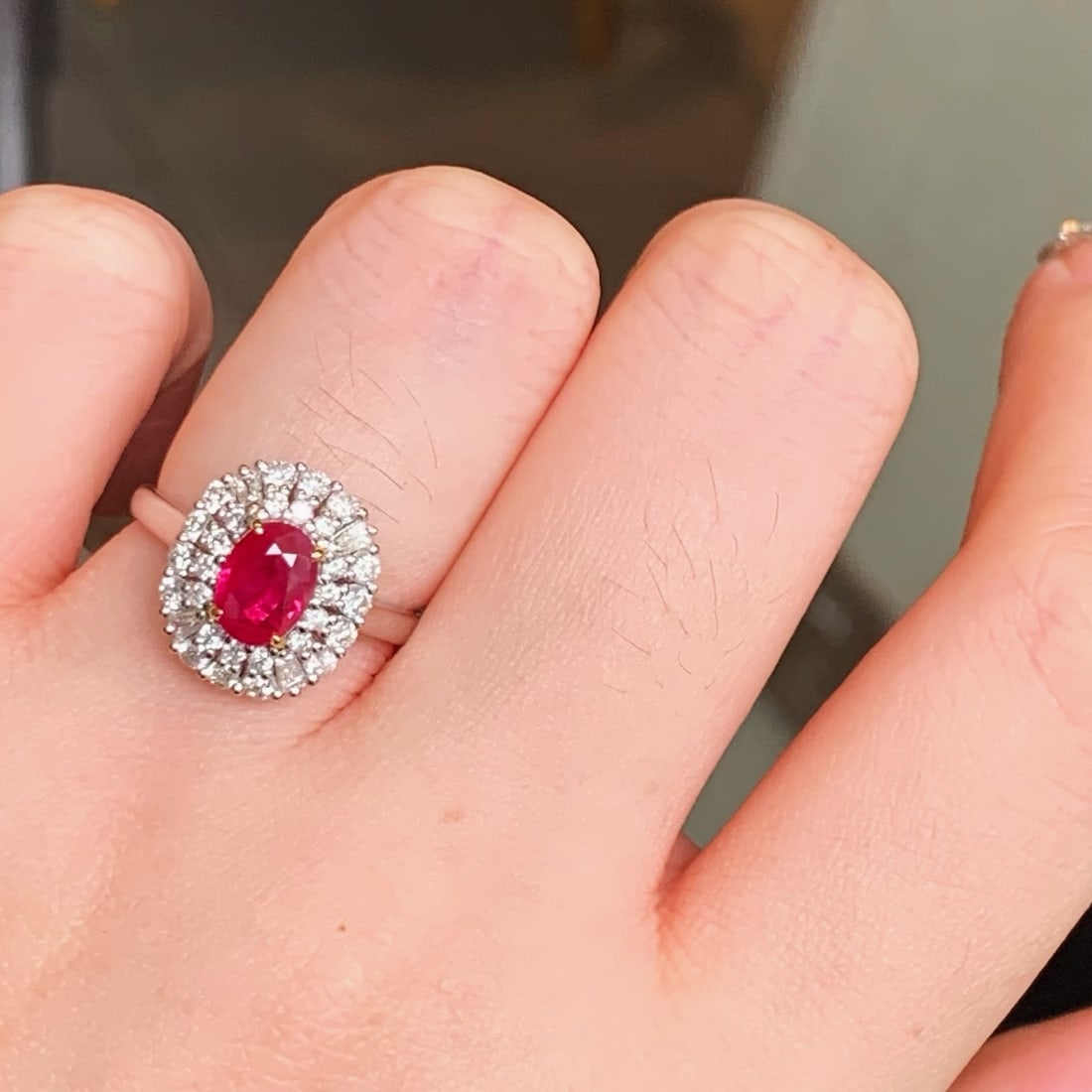 14k Gold 1.72 Ctw Natural Ruby & Diamond Ring - 6