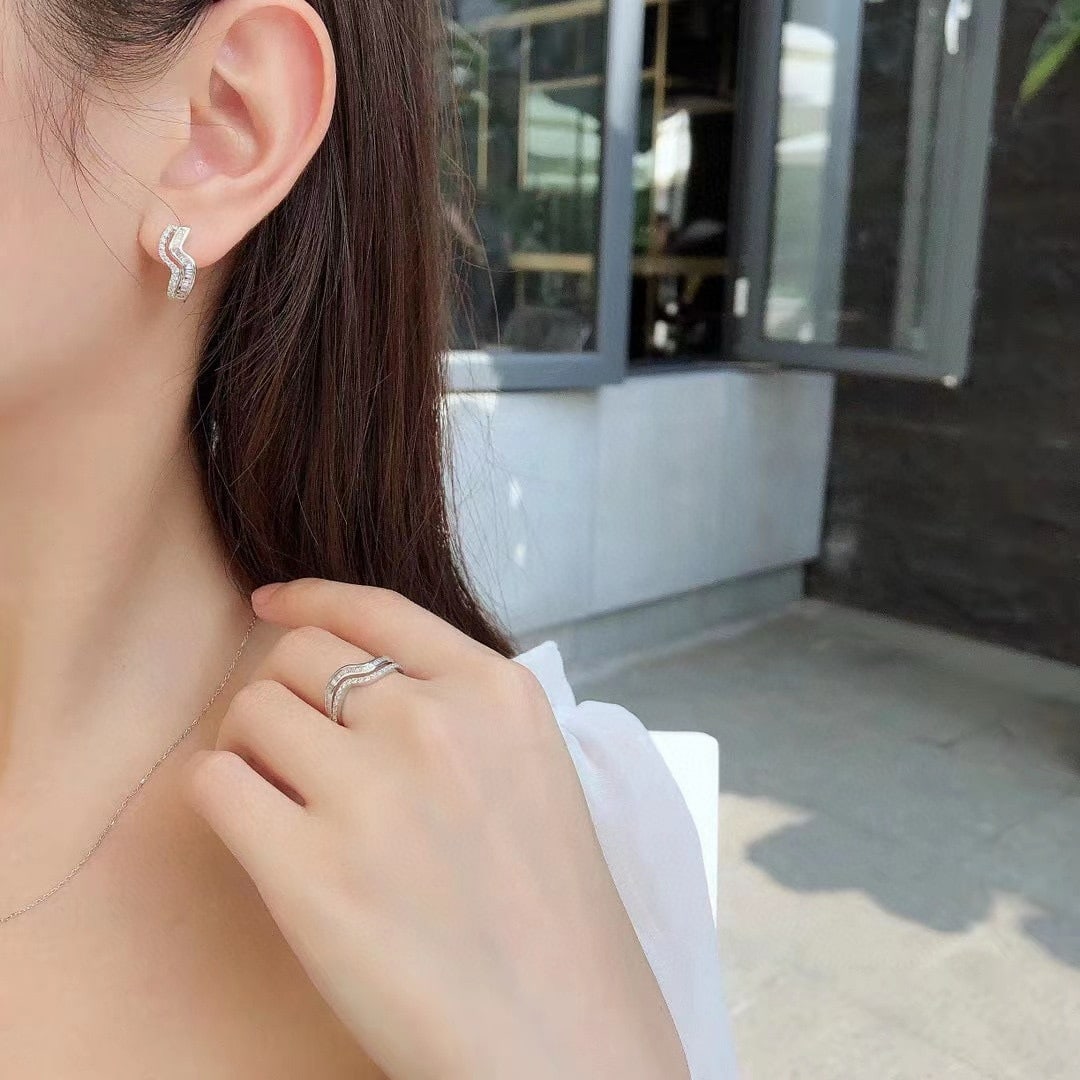14k Gold 0.42 Ctw Natural H Diamond Earrings - 2