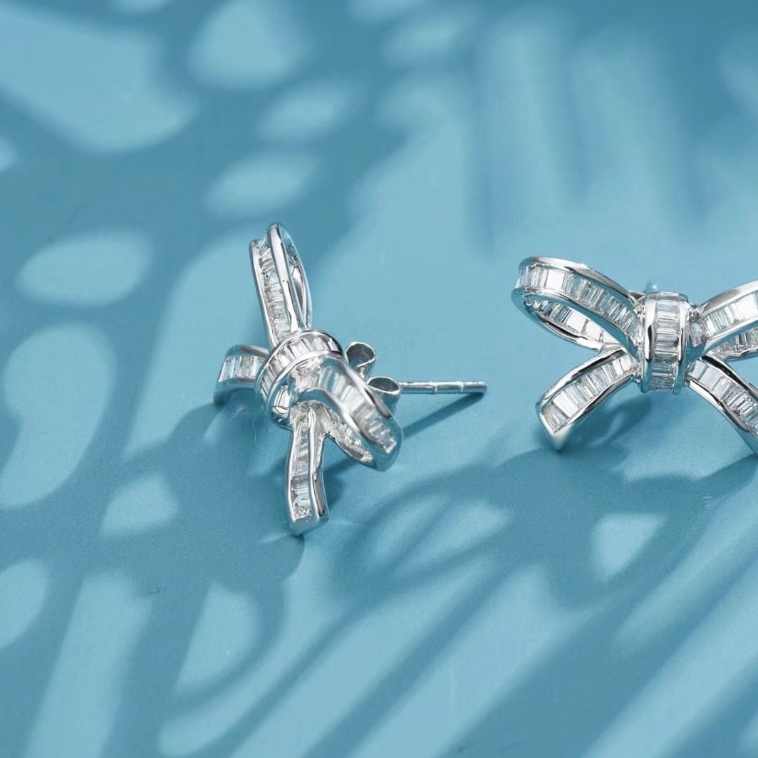 14k Gold 0.72 Ct Natural H Diamond Earrings - 2