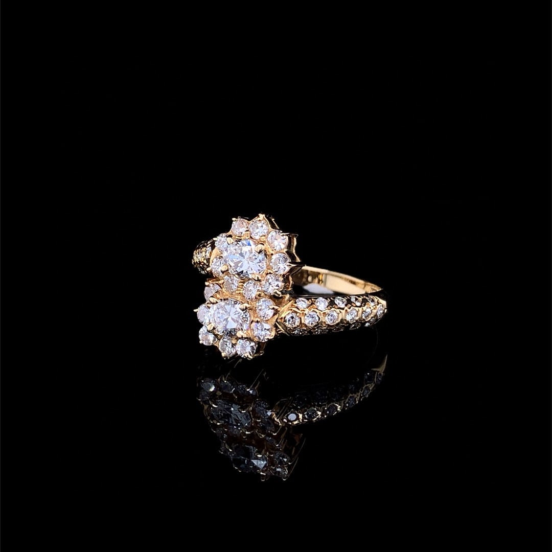 14k Gold 1.12 Ctw Natural H Diamond Ring - 3