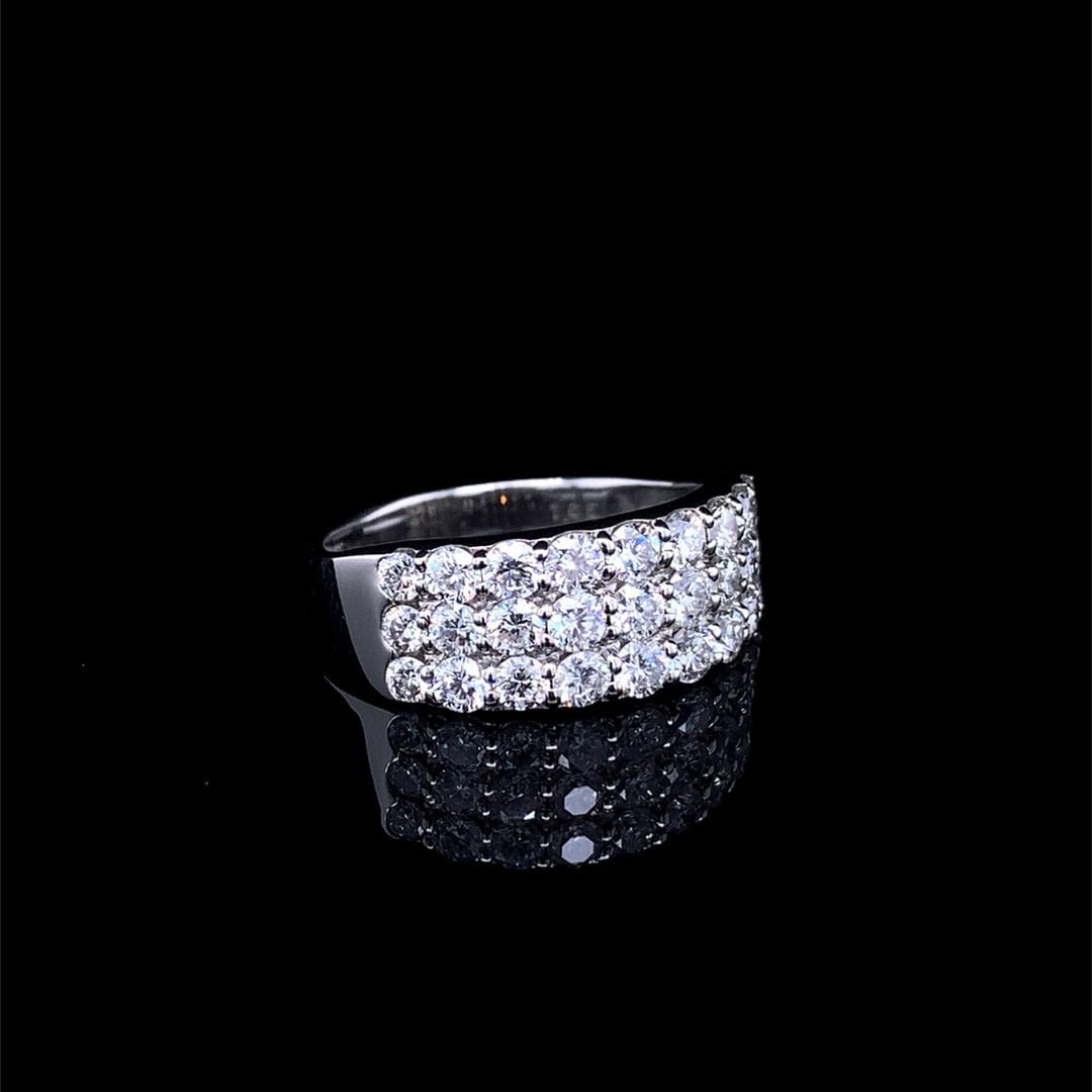 14k Gold 1.65 Ct Natural H Diamond Ring - 2