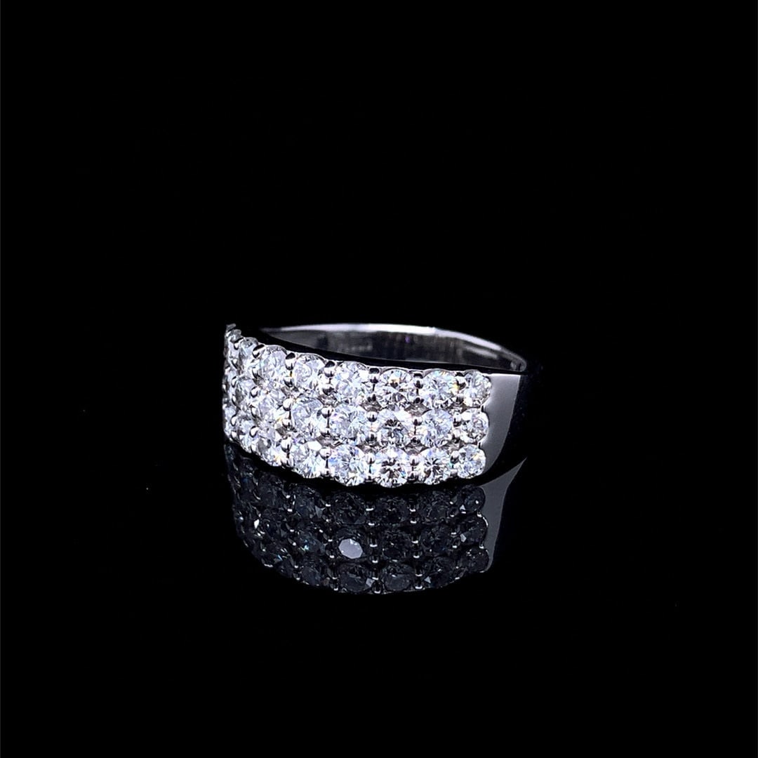 14k Gold 1.65 Ct Natural H Diamond Ring - 4