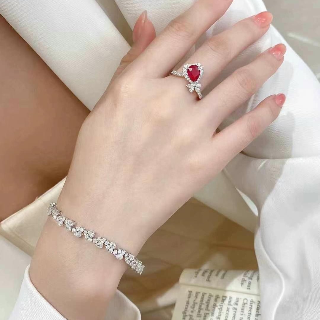 14k Gold 5.1 Ct Natural H Diamond Bracelet - 2