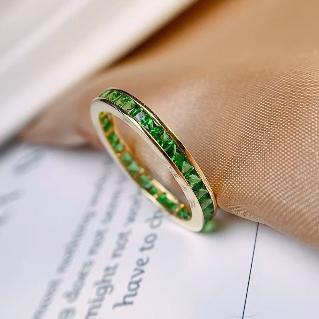 14k Gold 2.2 Ct Natural Tsavorite Ring - 2