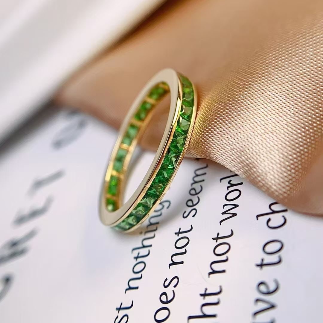 14k Gold 2.2 Ct Natural Tsavorite Ring - 3