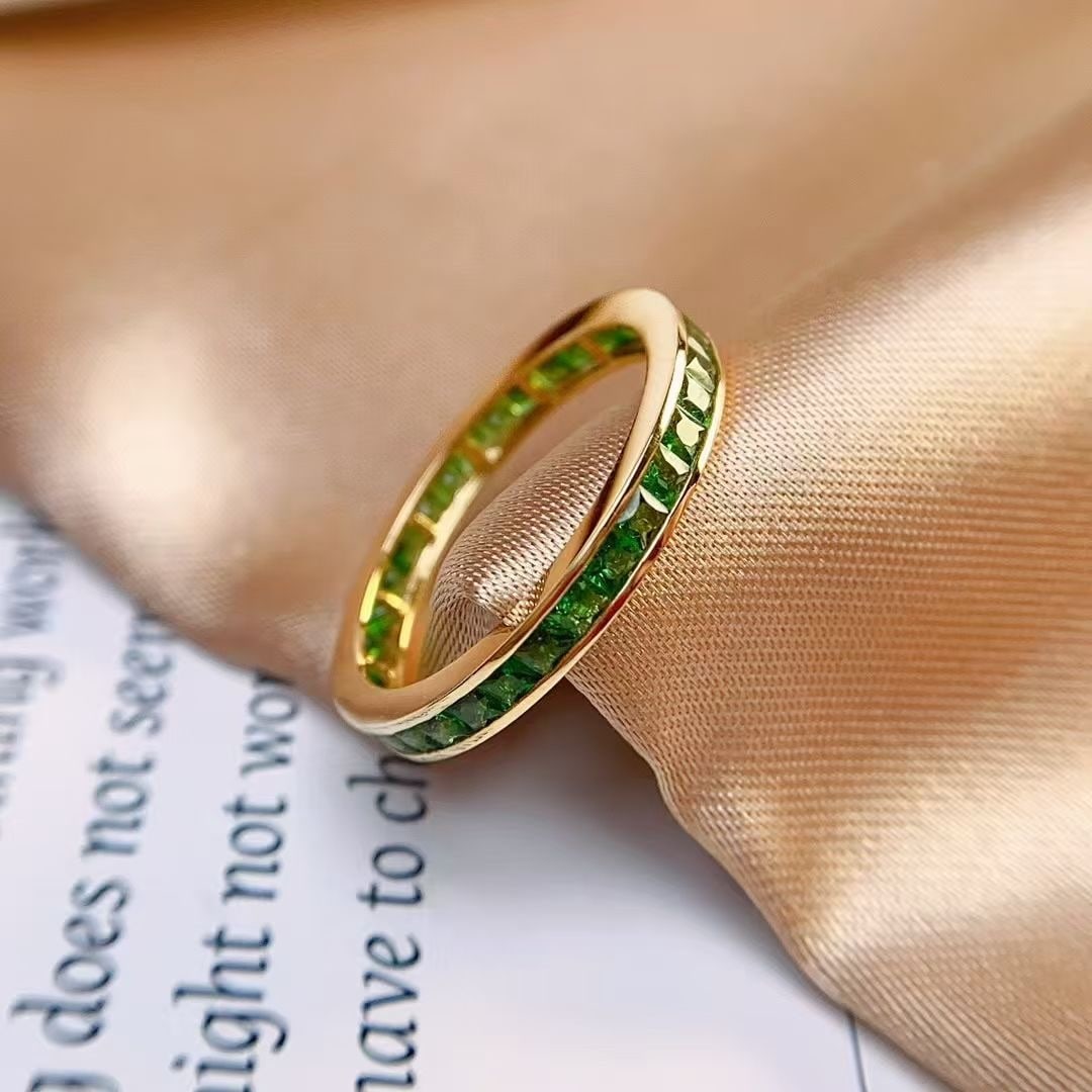 14k Gold 2.2 Ct Natural Tsavorite Ring - 4