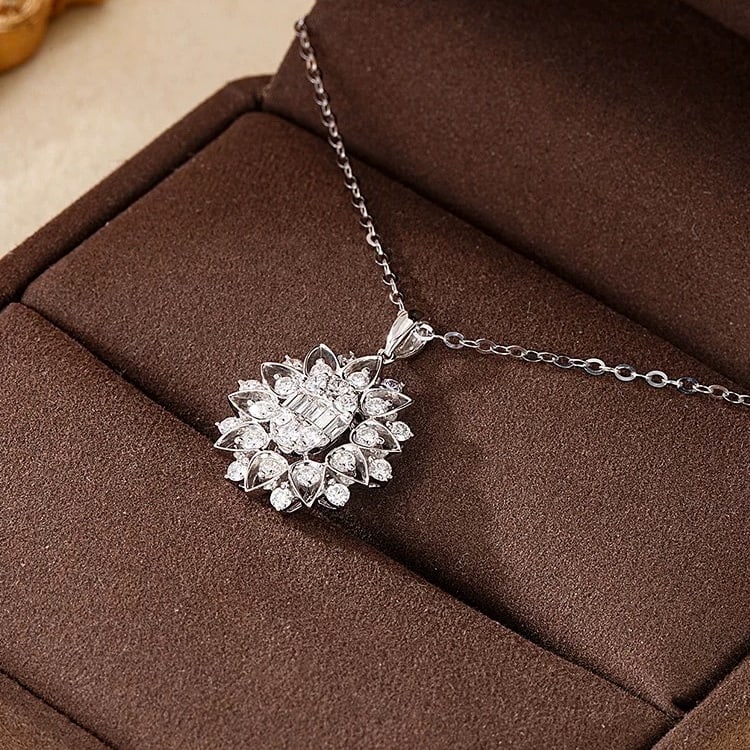 14k Gold 0.55 Ct Natural H Diamond Pendant( Without Chain ) - 3