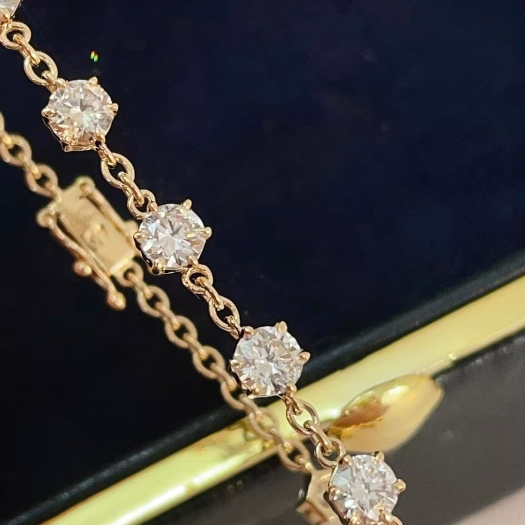 14k Gold 2.60 Ct Natural H Diamond Bracelet - 3