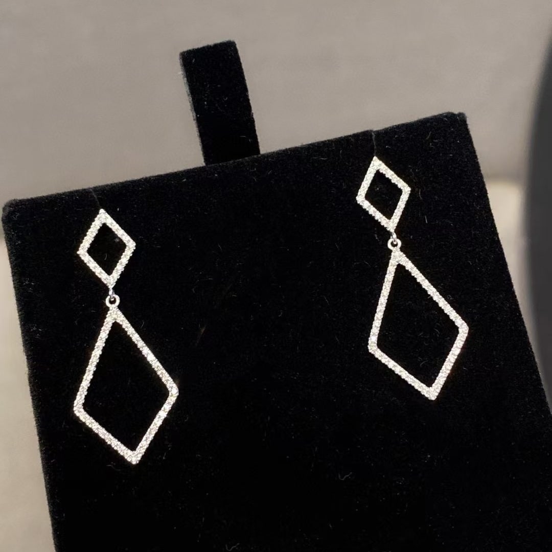 14k Gold 0.25 Ct Natural H Diamond Earrings - 2