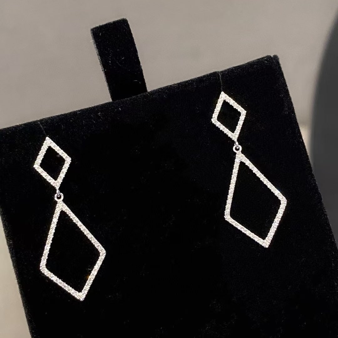 14k Gold 0.25 Ct Natural H Diamond Earrings - 4