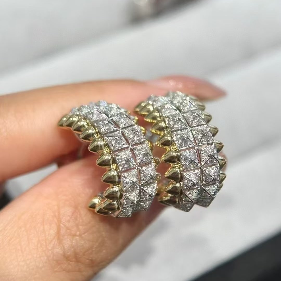 14k Gold 0.88 Ct Natural H Diamond Earrings: Ref:230997142 // gold content:14k gold // main gemstone:diamond // shape:round // carat weight:0. 88ct // clarity grade:vs-si // color:h // treatment:natural // cut grade:g // Condition: New Low