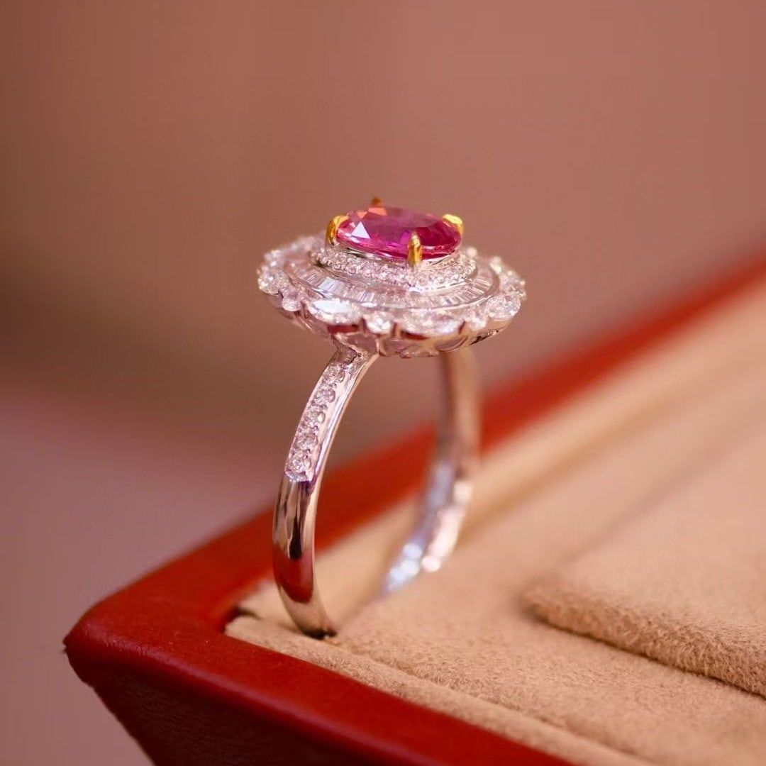 14k Gold 1.65 Ctw Natural Spinel & Diamond Ring - 6
