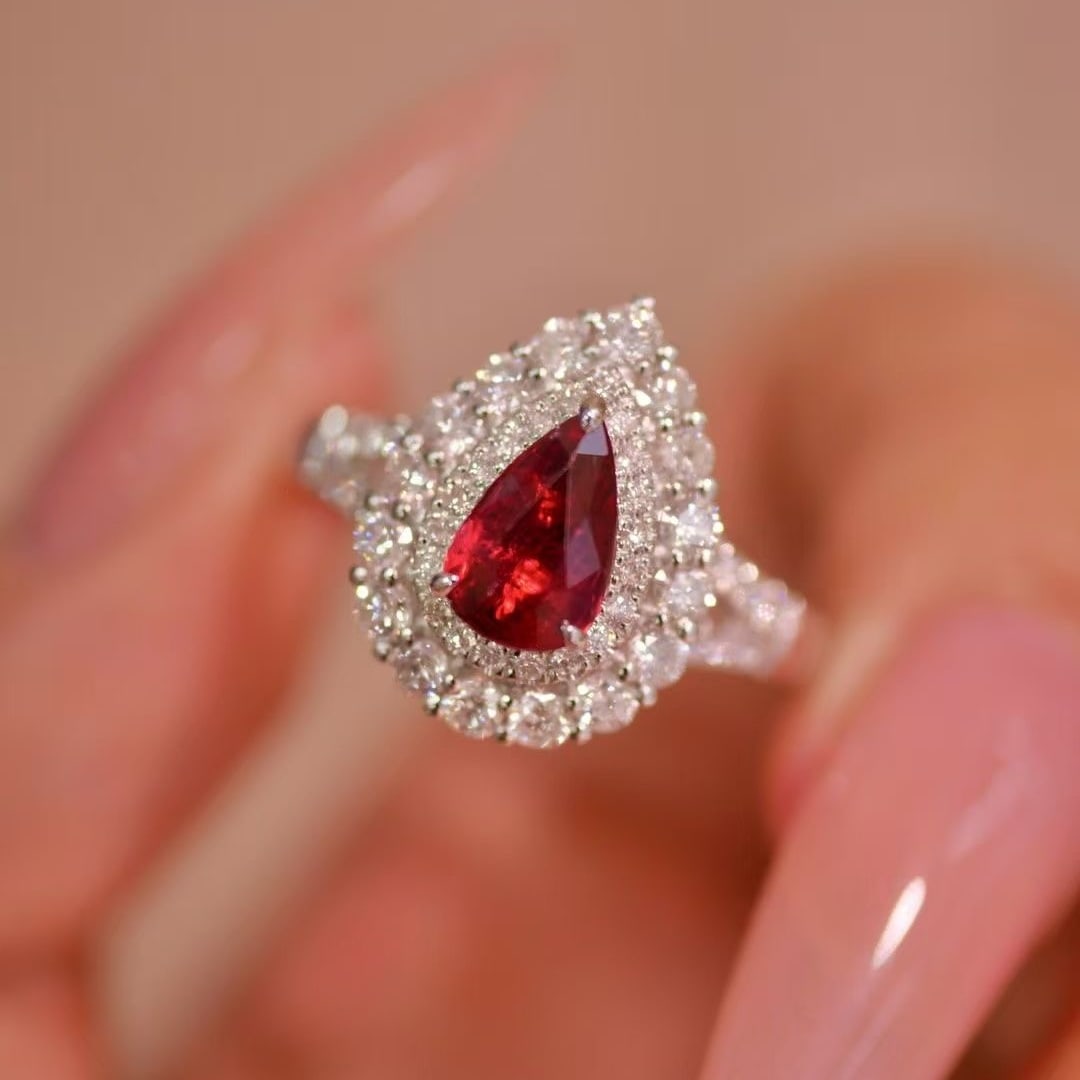 14k Gold 1.58 Ctw Natural Ruby & Diamond Ring - 3