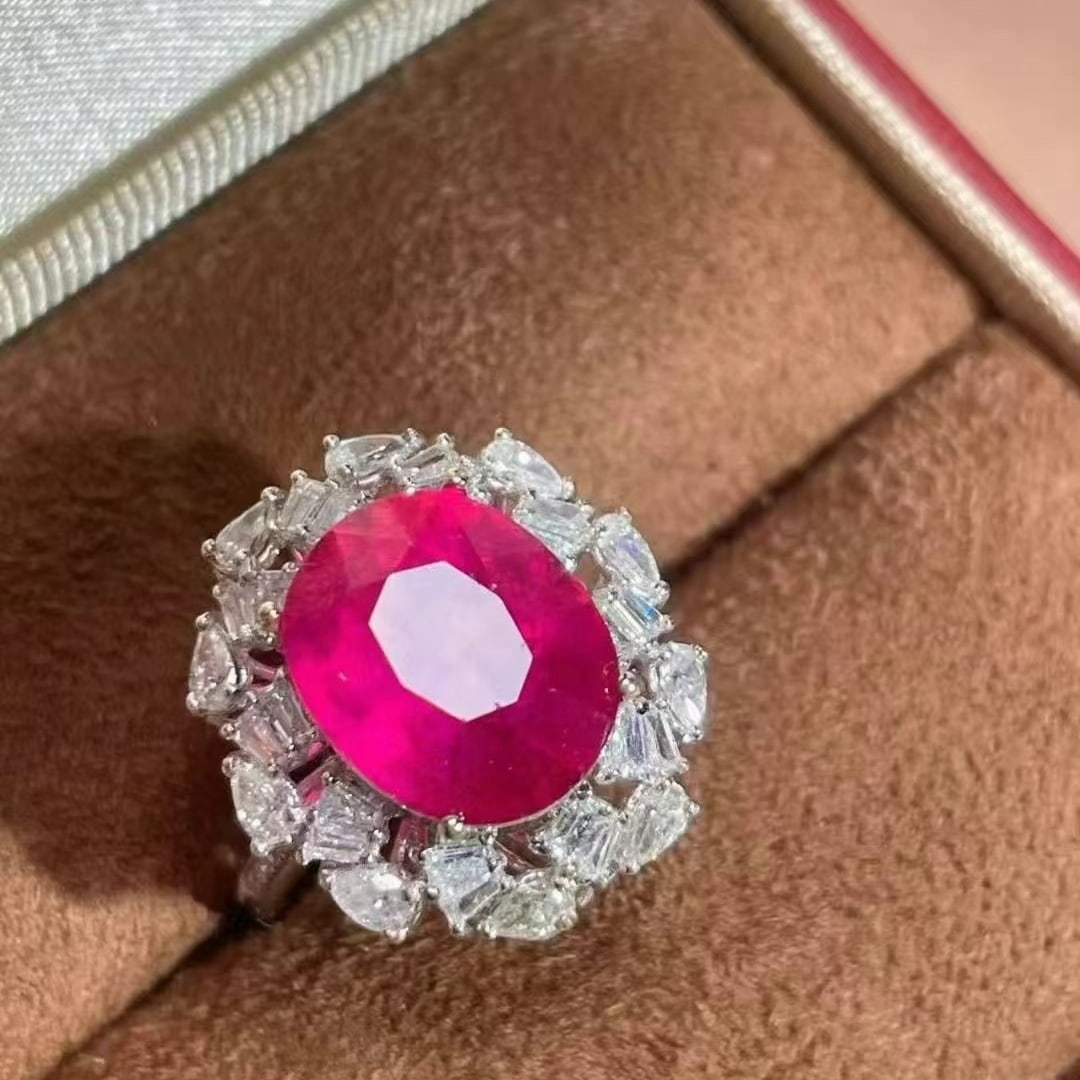14k Gold 5.1 Ct Natural Tourmaline & Diamond Ring (1 of 8)