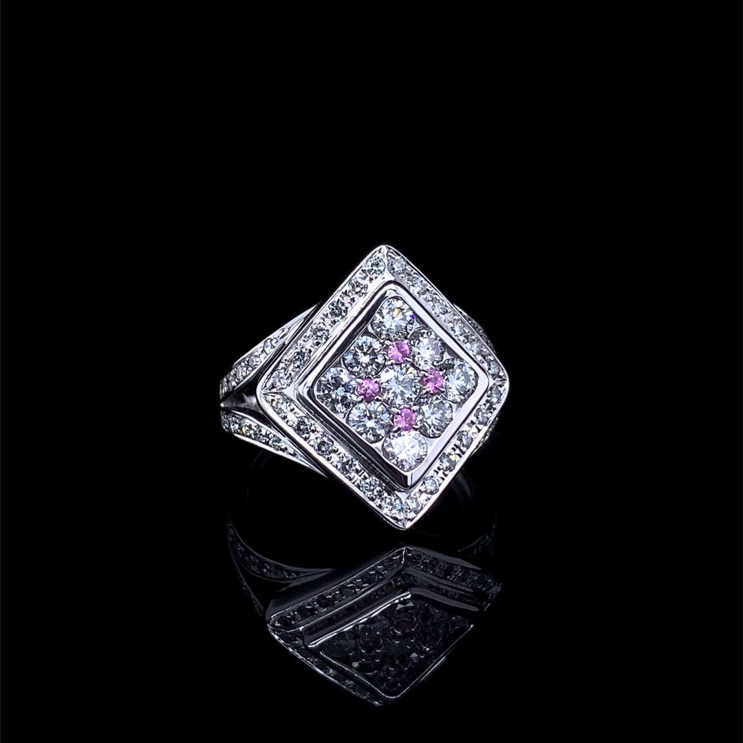 14k Gold 1.40 Ctw Natural Sapphire & Diamond Ring - 2