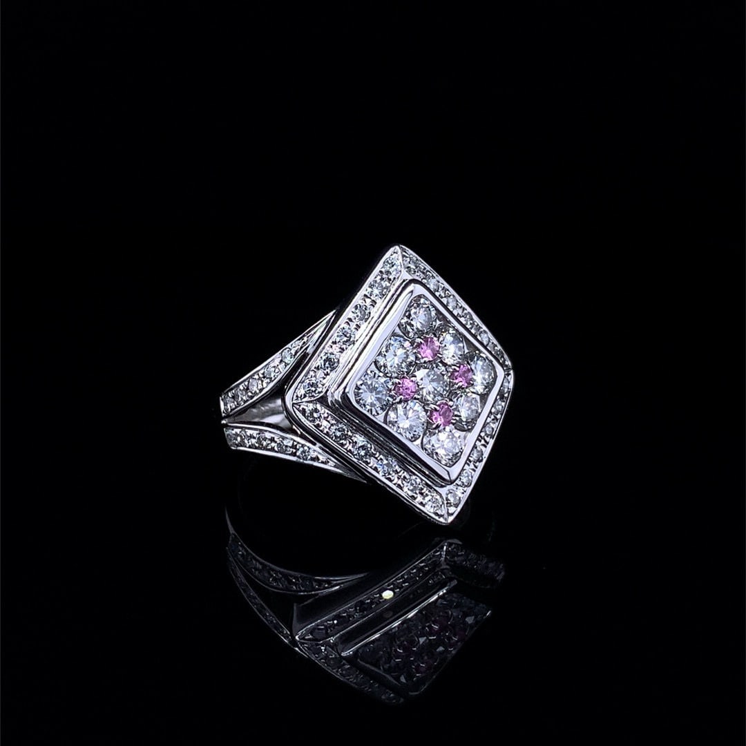 14k Gold 1.40 Ctw Natural Sapphire & Diamond Ring - 3