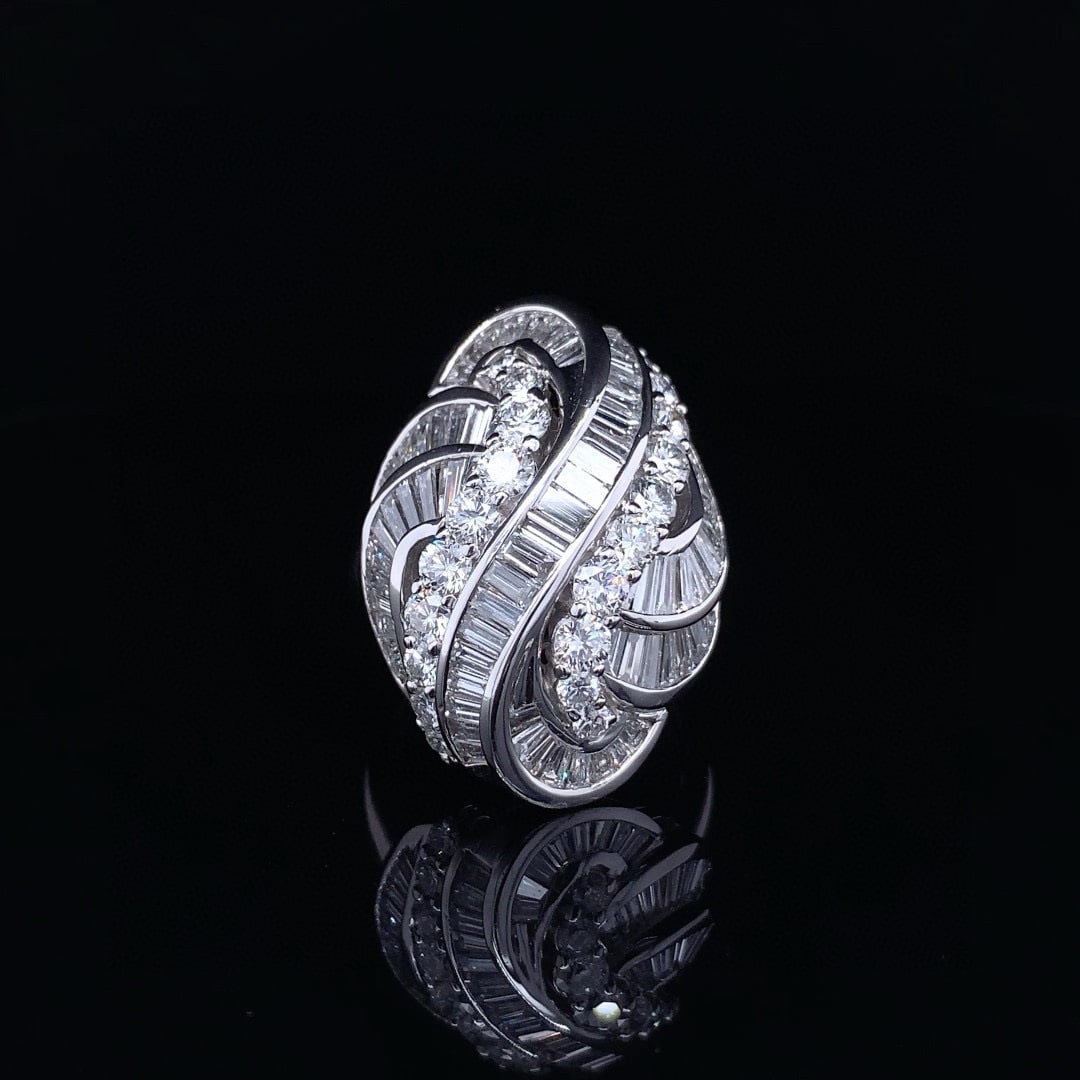 14k Gold 4.00 Ct Natural H Diamond Ring: Ref:230998013 // gold content:14k gold // ring size:7. 25us // // main gemstone:diamond // shape:multiply // carat weight:4. 00ct // clarity grade:vs-si // color:h // treatment:natural // High