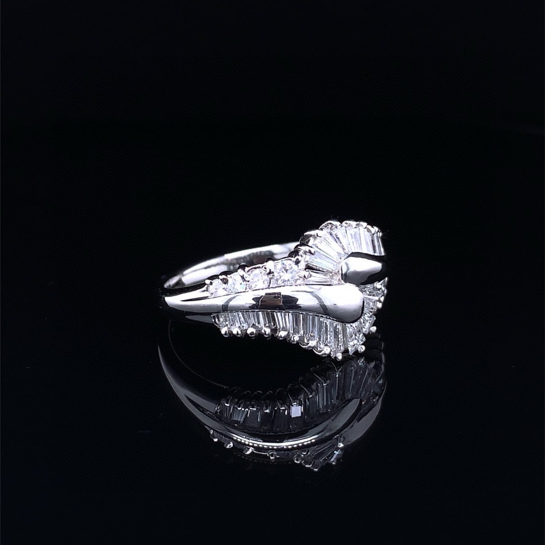 14k Gold 1.02 Ct Natural H Diamond Ring - 4