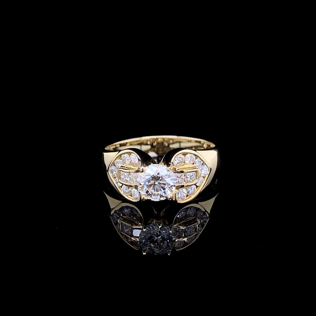 14k Gold 0.67 Ct Natural H Diamond Ring (1 of 5)