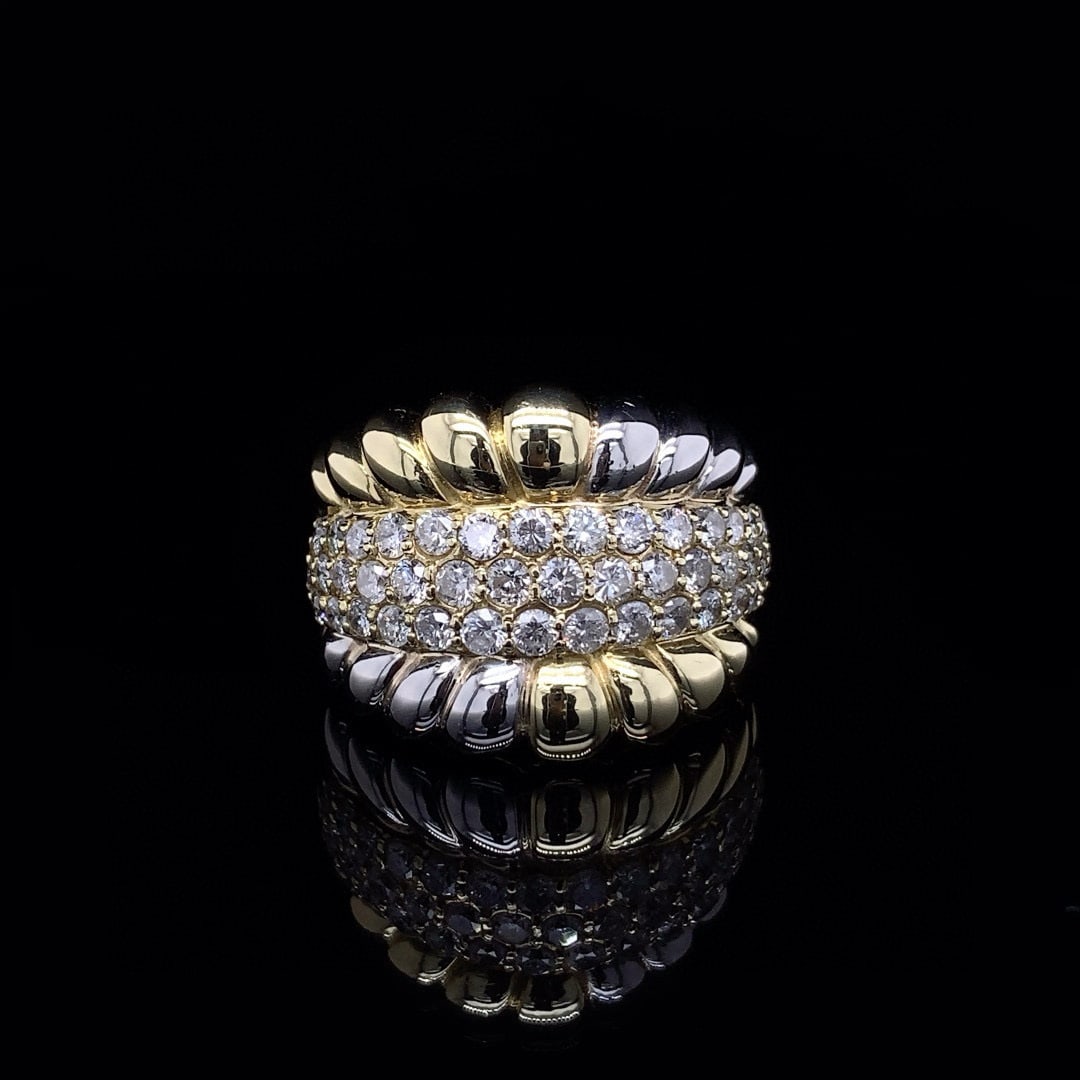 14k Gold 1.40 Ct Natural H Diamond Ring: Ref:230998014 // gold content:14k gold // ring size:7. 25us // // main gemstone:diamond // shape:round // carat weight:1. 40ct // clarity grade:vs-si // color:h // treatment:natural // cut grade:g // 