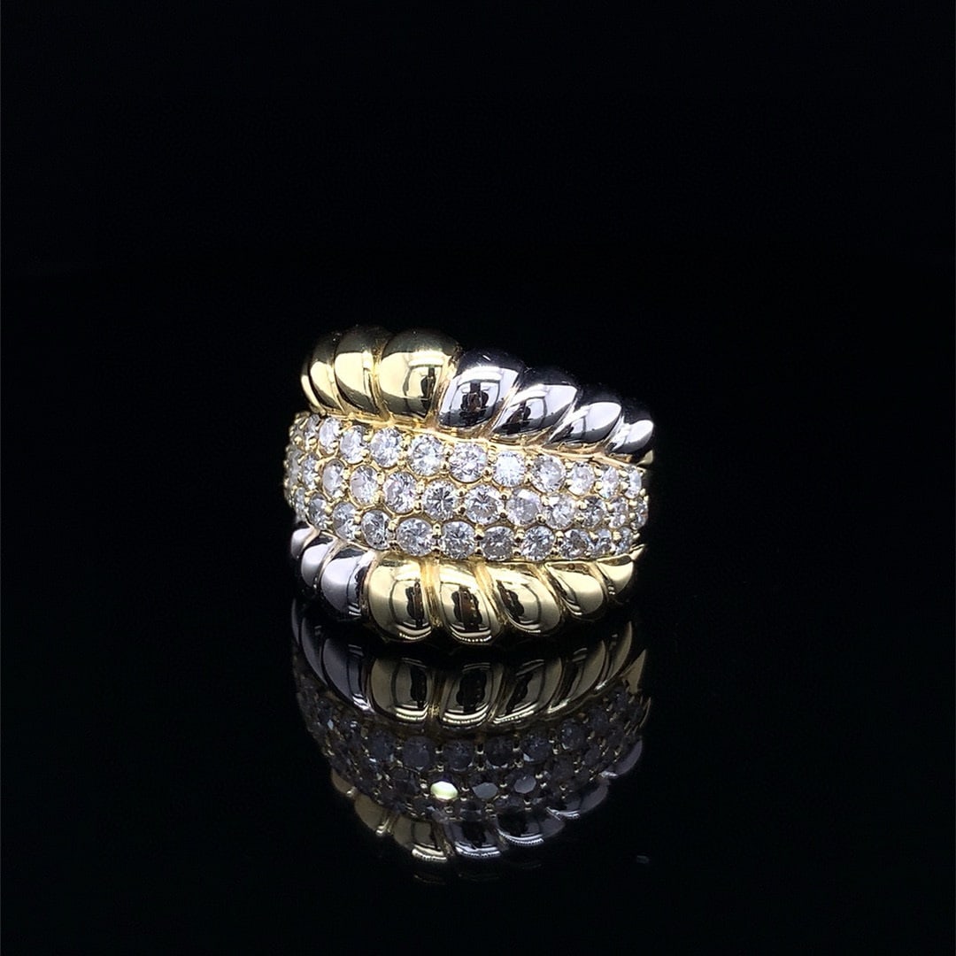 14k Gold 1.40 Ct Natural H Diamond Ring - 2
