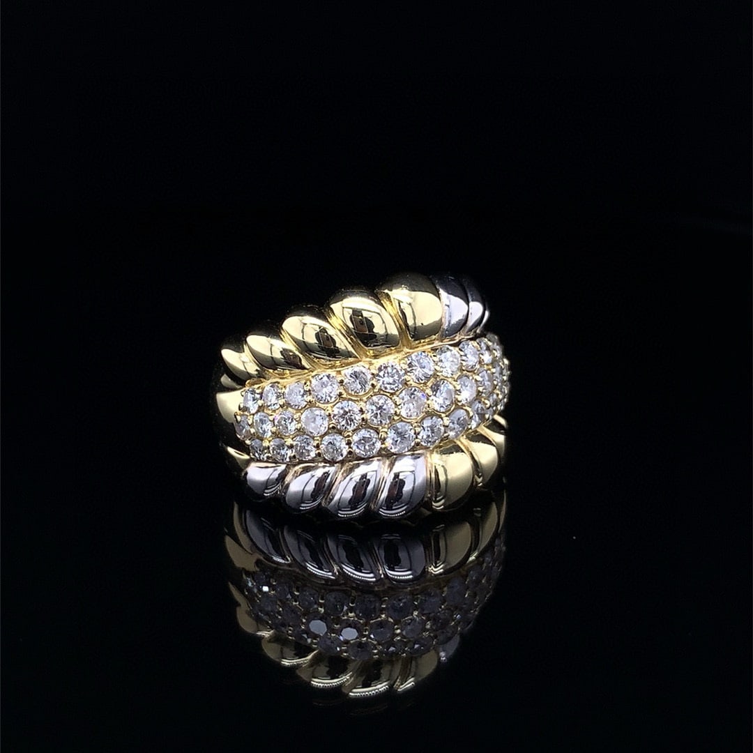 14k Gold 1.40 Ct Natural H Diamond Ring - 3