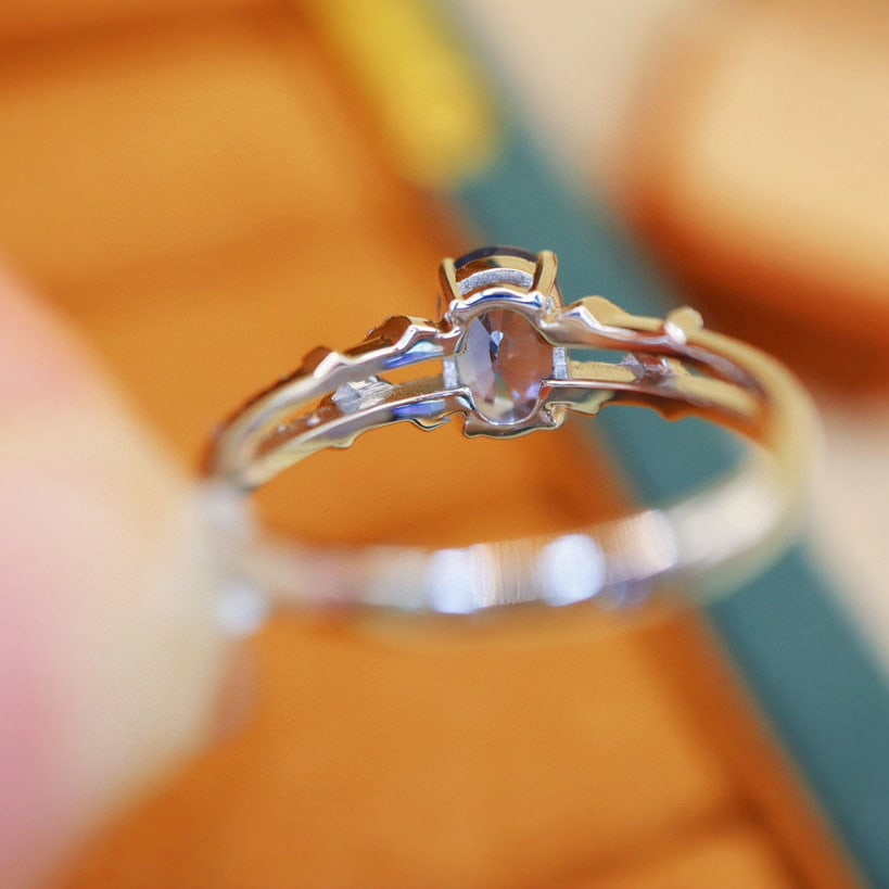 14k Gold 1.44 Ctw Natural Sapphire & Diamond Ring - 5