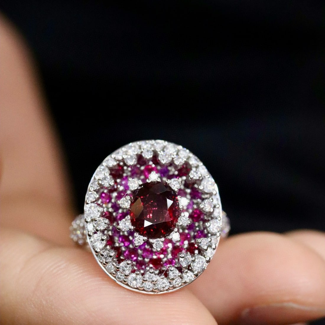 14k Gold 2.86 Ctw Natural Ruby & Ruby Ring (1 of 7)