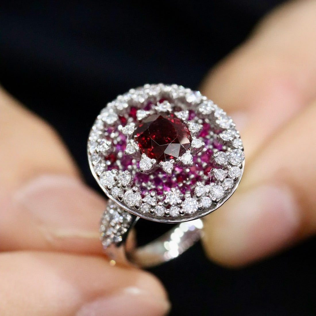 14k Gold 2.86 Ctw Natural Ruby & Ruby Ring - 2
