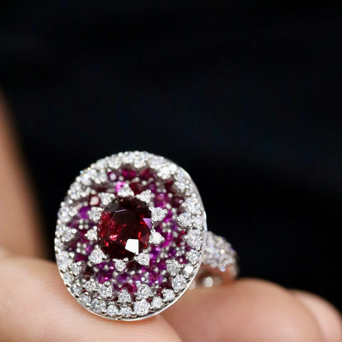 14k Gold 2.86 Ctw Natural Ruby & Ruby Ring - 4