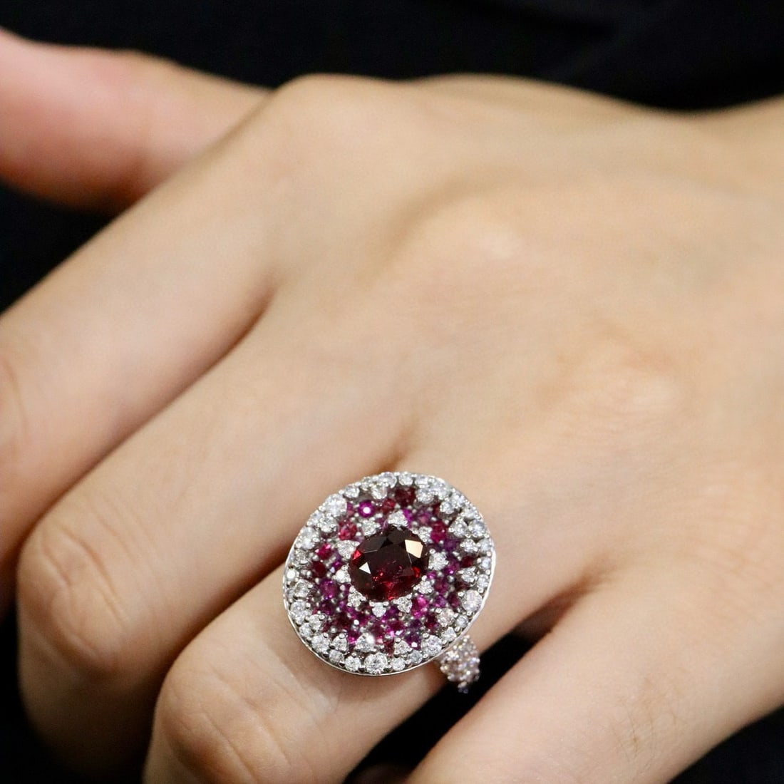 14k Gold 2.86 Ctw Natural Ruby & Ruby Ring - 5