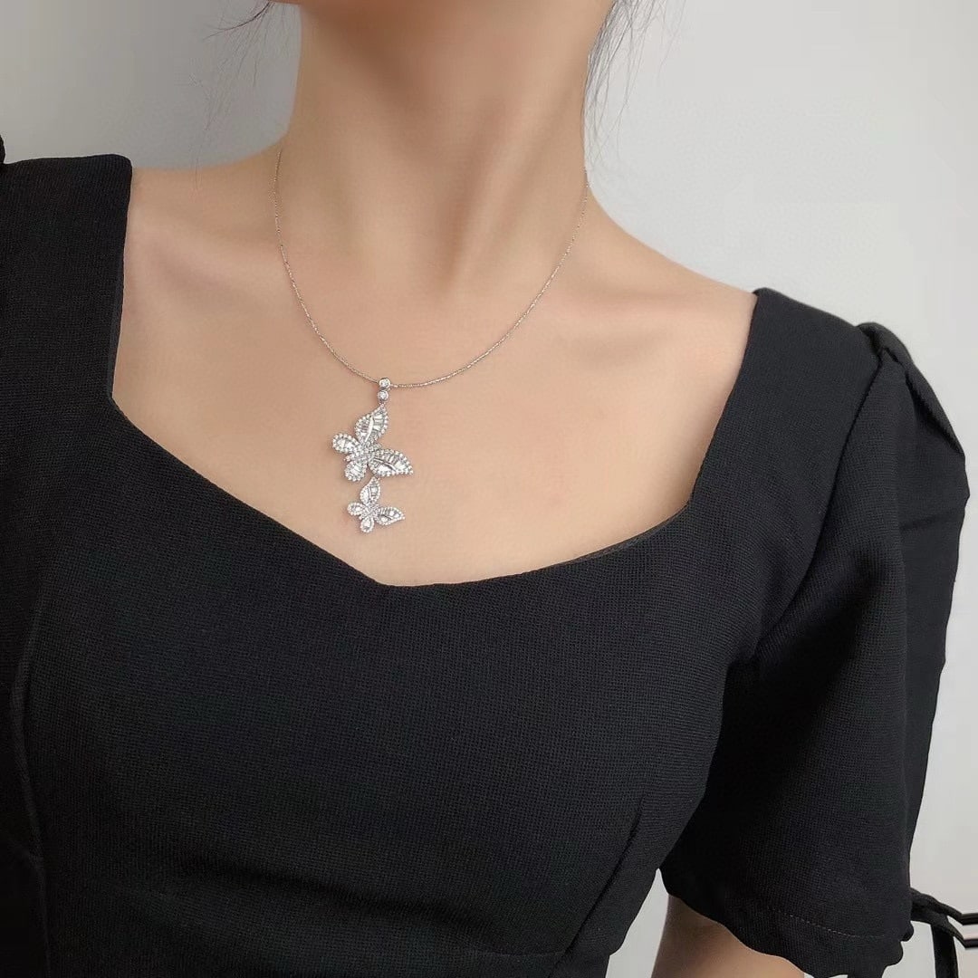 14k Gold 1.83 Ctw Natural H Diamond Pendant( Without Chain ) - 2