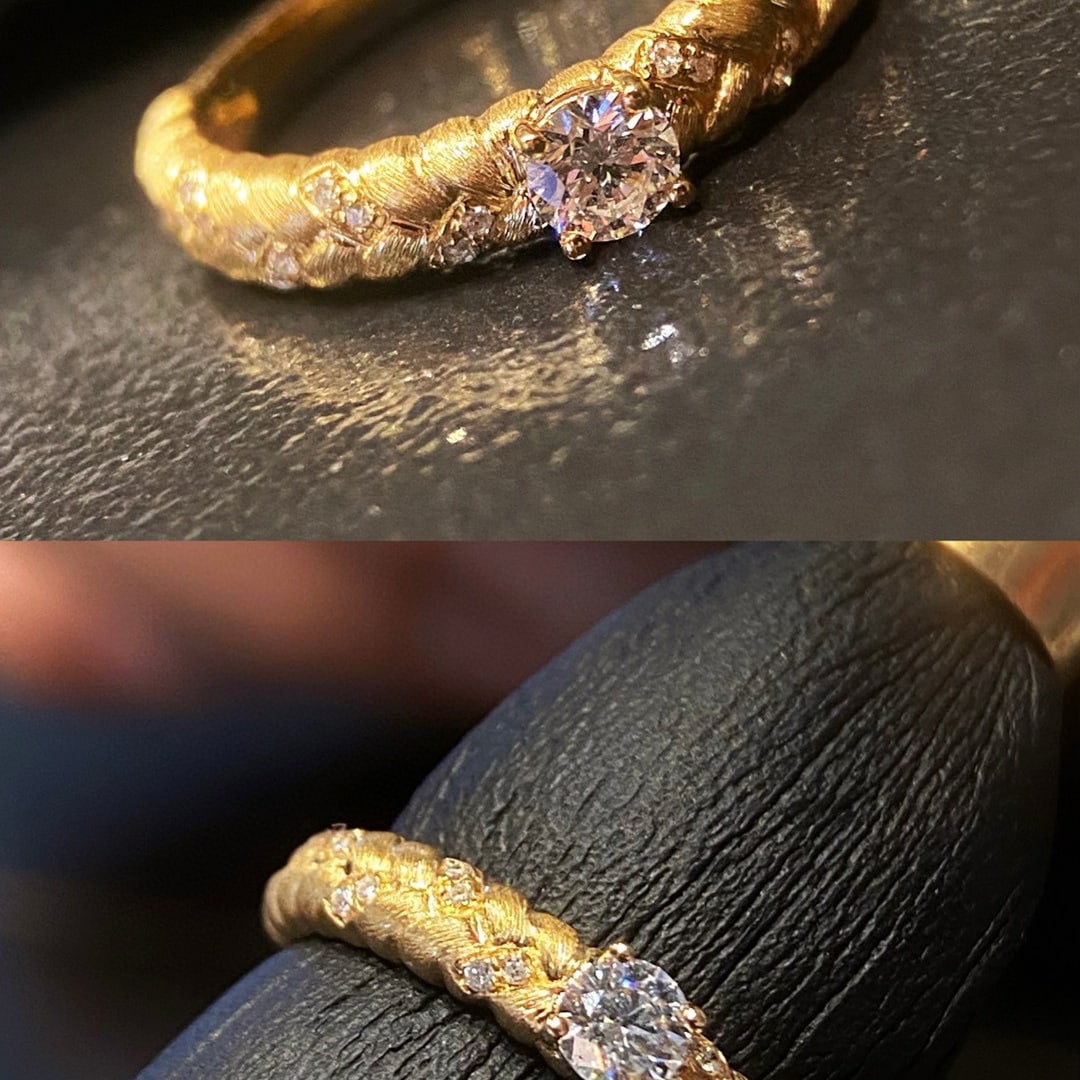 14k Gold 0.5 Ctw Natural H Diamond Jewelry Set - 5