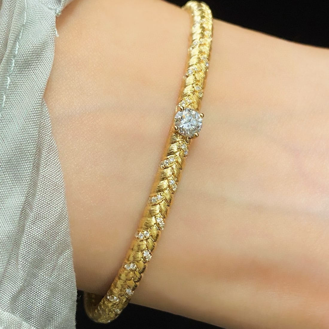 14k Gold 0.5 Ctw Natural H Diamond Jewelry Set - 6