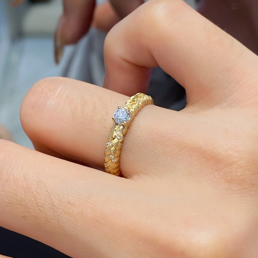 14k Gold 0.5 Ctw Natural H Diamond Jewelry Set - 8