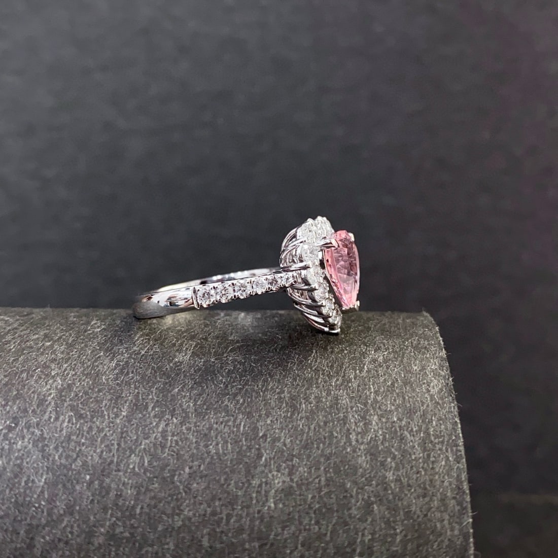 14k Gold 3.34 Ctw Natural Morganite & Diamond Ring/pendant( Without Chain ) - 6