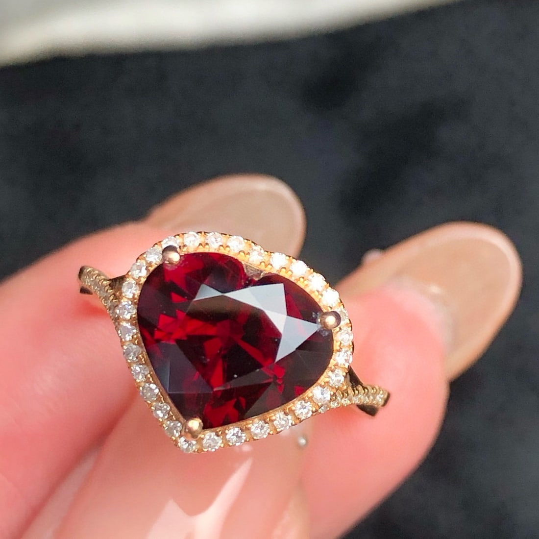 14k Gold 3.12 Ct Natural Tourmaline & Diamond Ring - 3