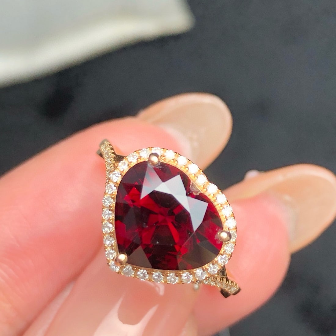 14k Gold 3.12 Ct Natural Tourmaline & Diamond Ring - 5