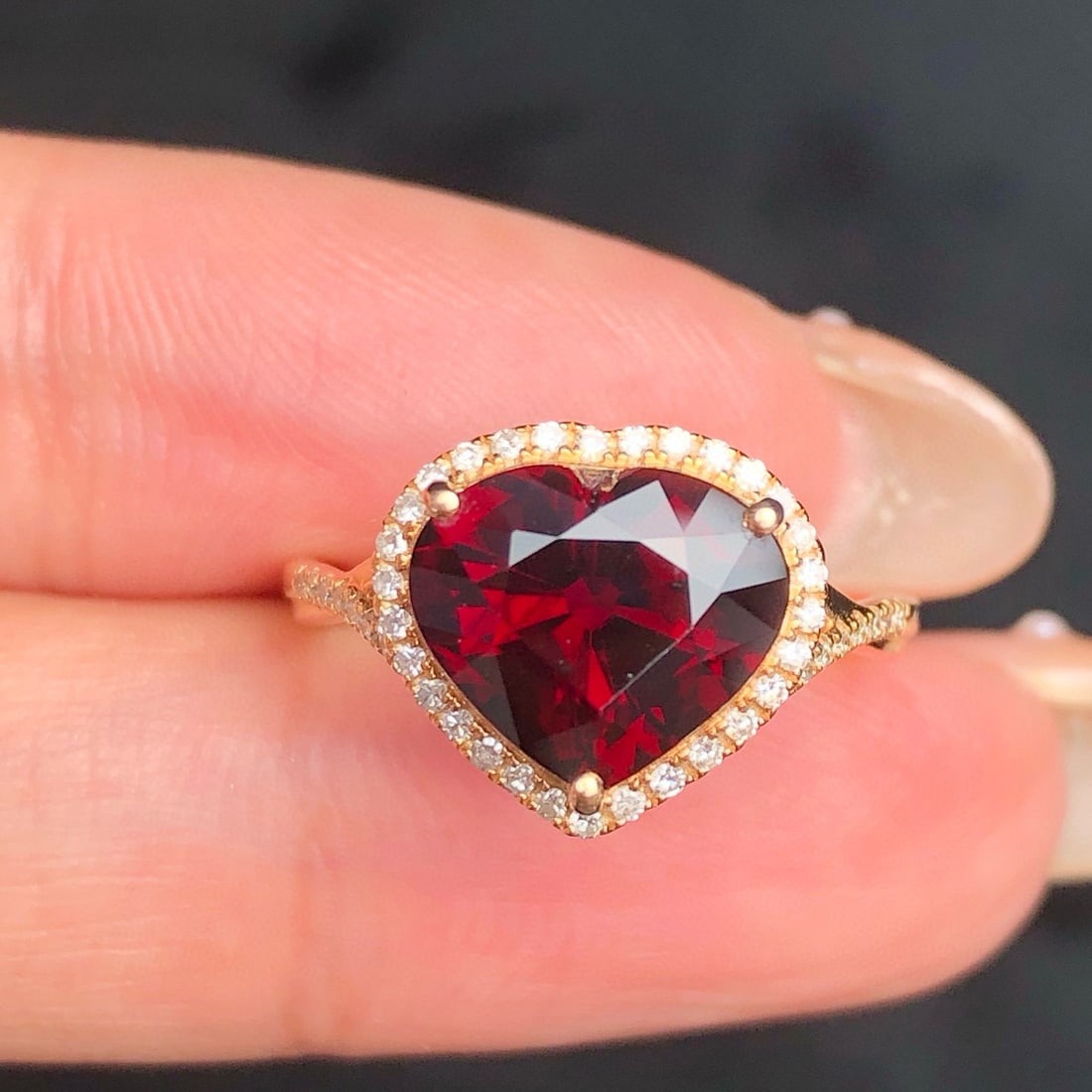 14k Gold 3.12 Ct Natural Tourmaline & Diamond Ring - 6
